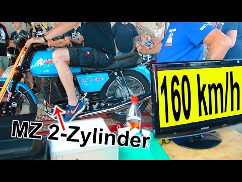 MZ 2-Zylinder ETZ 502 Highspeed test