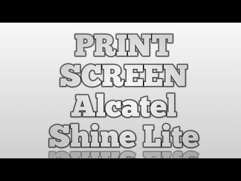 Jak zrobić print screen na telefonach Alcatel Shine Lite