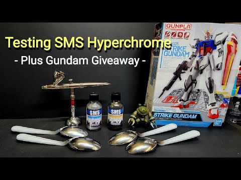 Testing SMS Hyperchrome - Great Chrome Paint - Plus Gundam Giveaway