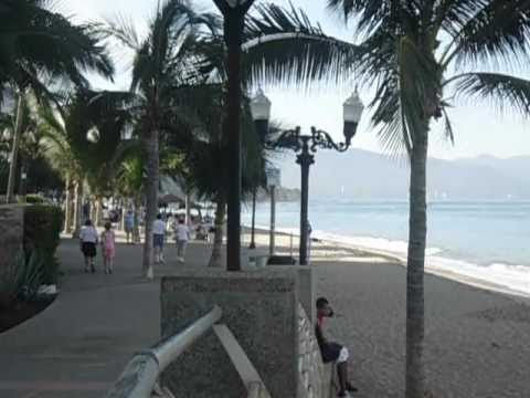 Puerto Vallarta Olas altas beach, Cuale river, sunrise.