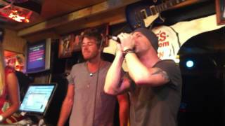Chris Daughtry singing Karaoke at Lonnie&#39;s Western Room Nashville