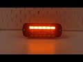 LED pracovné svetlo - biele 2x LED HFL3 (17 W) / oranžový Predátor 6x1W LED / 10-30V / ECE R65 / ECE R10 (155x55x78,3mm) - Video Youtube