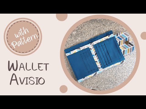 Sewing Tutorial Wallet AVISIO | Pattern Available