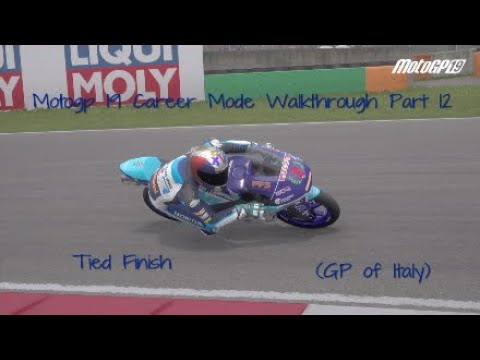 Motogp 19 Career Mode Walkthrough Part 12 - (GP of Italy) Tied finish