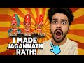 Miniature Jagannath Rath Making At Home DIY Cardboard Rath Easy Rath Yatra Craft Idea 2025