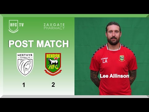 Lee Allinson post match v MERTHYR TOWN - 18 March 2023