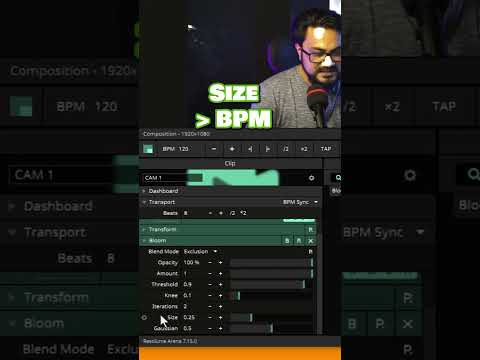 GO Crazy like BLOOM effect in #Resolume #arena #avenue