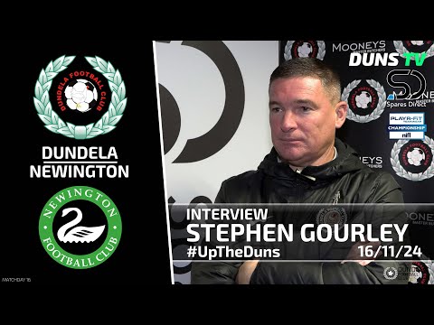 Stephen Gourley Post Match Interview - Dundela Vs Newington - 2nd November 2024