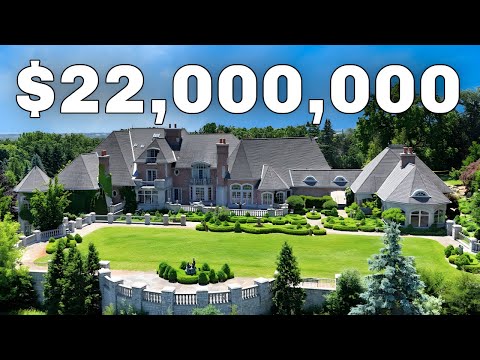 Inside a RIDICULOUS Mega Mansion near Detroit Michigan