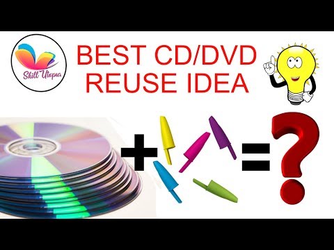 CD/DVD recycling best Idea || Home decor || Best out of waste || skill utopia Video