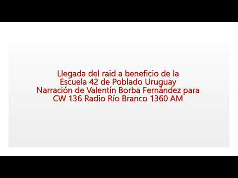 Llegada del Raid de Poblado Uruguay (por Valentín Borba Fernández)