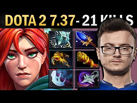 Windranger Dota 2 7.37 Miracle with 21 Kills and Gleipnir - TI13