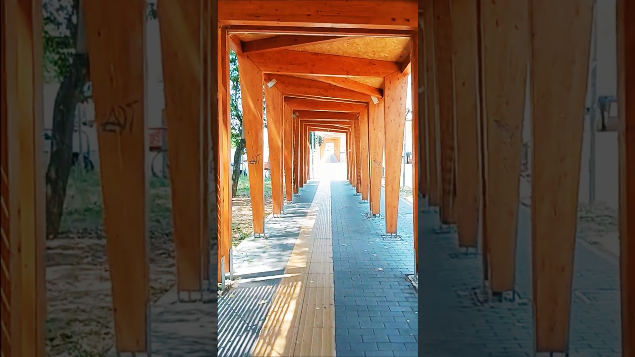 A wonderful passenger shelter came into view, Fara in Sabina. #travel #explore #youtubeshorts