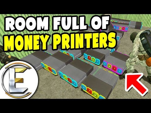 ROOM FULL OF MONEY PRINTERS - Gmod DarkRP Life (Mega Base That They Say It's Unraidable?)