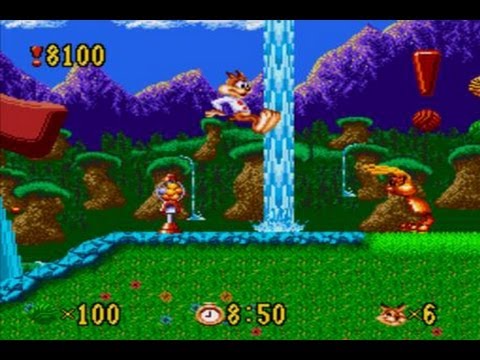 CGRundertow BUBSY IN: CLAWS ENCOUNTERS OF THE FURRED KIND for Sega Genesis Video Game Review