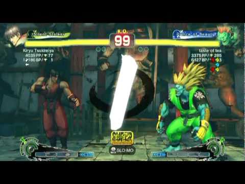 SSF4 AE: Kiryu Tsukimiya(Guy) vs taste of tea(Blanka) - HD 720p