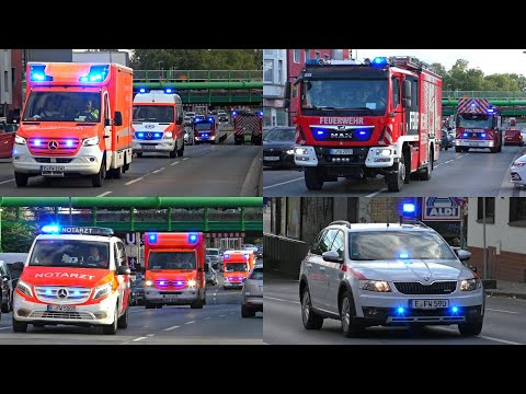 [BRANDANSCHLAG in ESSEN!] GROẞEINSATZ mit 35 VERLETZTEN | AUSNAHMEZUSTAND - Einsatzfahrten