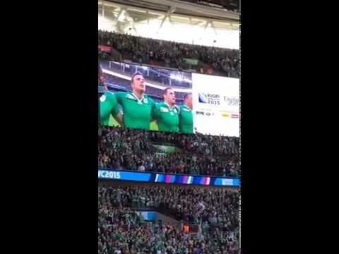 World record rugby attendance "Ireland's call" Ireland vs Romania,Wembley 27 September 2015.