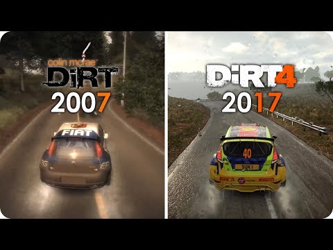 DiRT PC Graphics Evolution - from Colin McRae DiRT 1 to  DiRT 4 - PC Ultra Settings