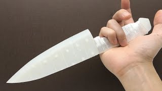 sharpest plastic food wrap kitchen knife in the world (2018)