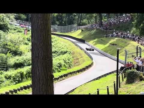 Hesketh 308 driven by james hunt  in 1974 goes up shelsley walsh