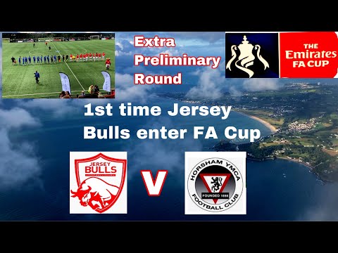 FA Cup Jersey Weekender. Extra Prelim Round 2021. Jersey Bulls FC v Horsham YMCA.