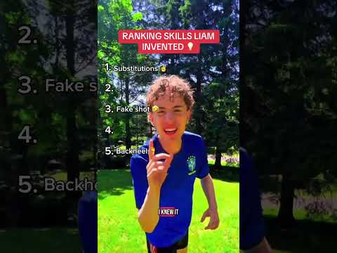 RANKING SKILLS LIAM THE WONDERKID INVENTED 💡 #soccer #invention #football #shorts