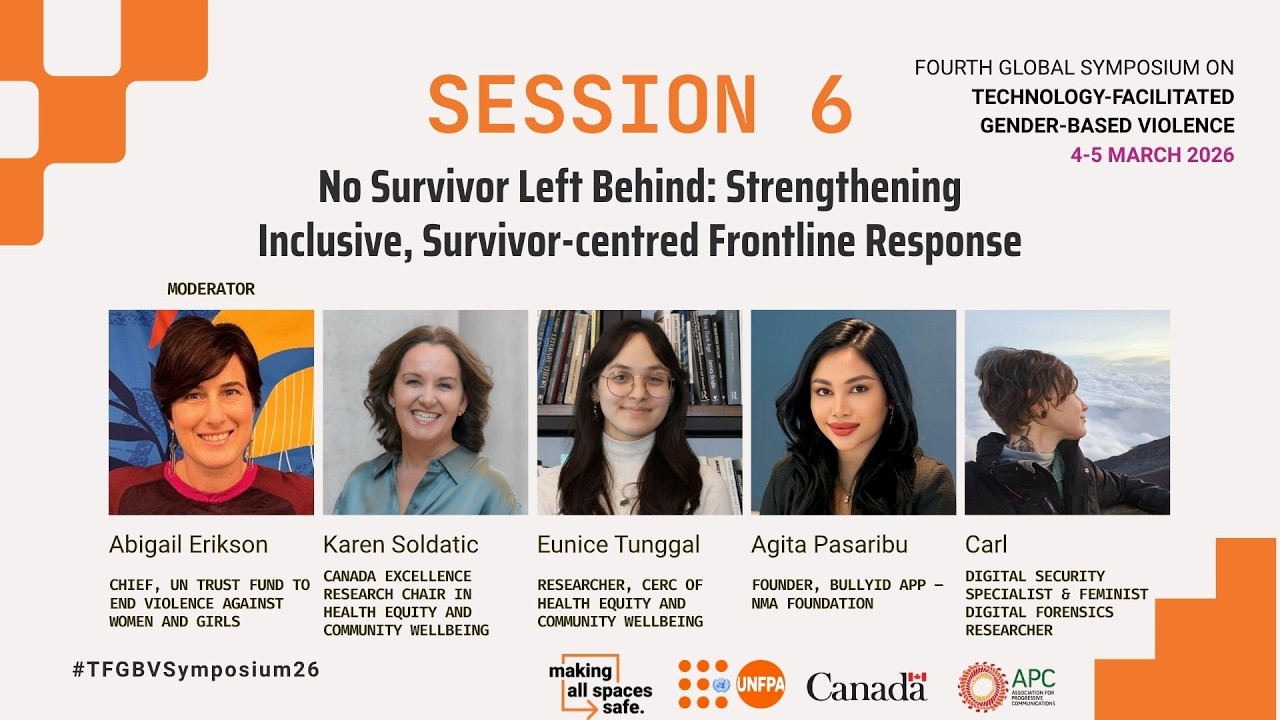 Session 6 | No Survivor Left Behind: Strengthening Inclusive, Survivor-centred Frontline Response