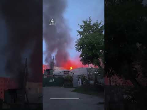 Deadly Russian overnight strikes spark fires in Ukraine’s capital | AJ #shorts