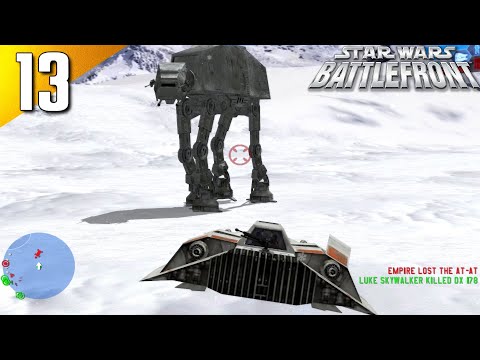 Battlefront: 100% (Hard) Walkthrough Part 13 - The Battle of Hoth (No Commentary)