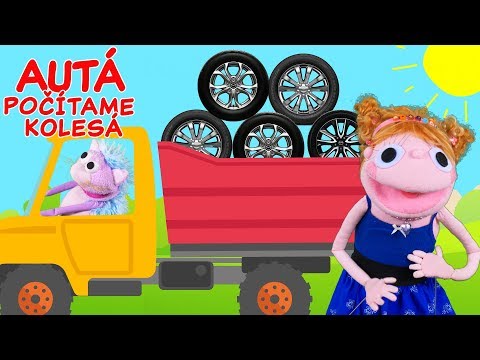AUTÁ pre deti - počítame KOLESÁ | učíme sa počítať | Zvuky áut | Hanička a Murko | video pre deti