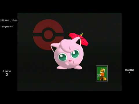 GSS 64 SSBM - dudutsai (Jigglypuff) vs. GWM420 (Fox) - Melee WF
