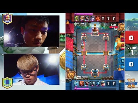 Atchiin VS TMD Yao Yao | Clash Royale King’s Cup 2017 - $200,000 Clash Royale Tournament - Day 2