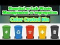 Hospital Or Lab Waste Management And Segregation Color Coded Bin