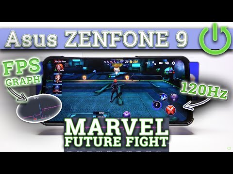 Asus ZENFONE 9 - Marvel Future Fight | Gaming TEST + FPS GRAPH | Super AMOLED, 120Hz | 8GB RAM