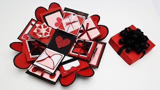 DIY Explosion Box Tutorial | Valentine's Day / Anniversary Gift Idea | How to Make Explosion Box