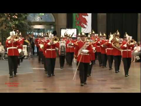 Buxton Military Tattoo 2012 - The Massed Bands form up to Royal Salute