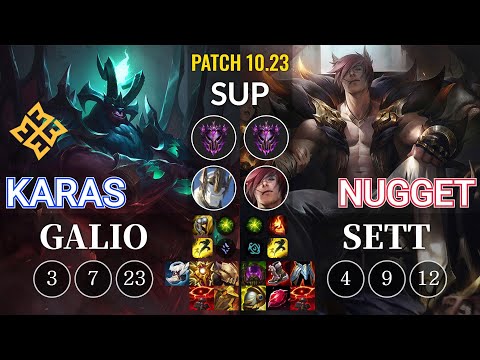 EM Karas Galio vs Nugget Sett Sup - KR Patch 10.23