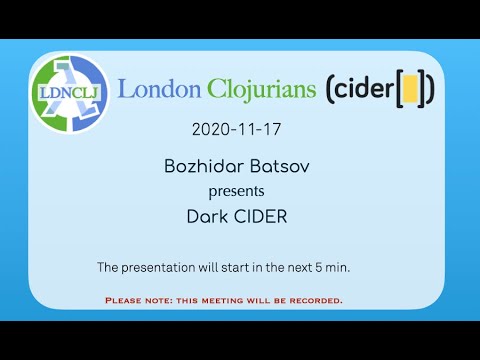 Dark CIDER - lesser known features for Clojure development - Bozhidar Batsov