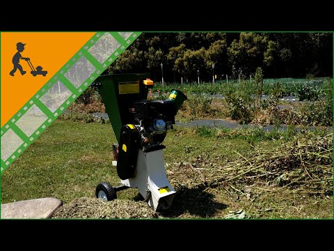 Funktionsvideo Benzin-Häcksler GreenBay GB-WDC 90 LE - Loncin 15 PS Benzinmotor - Schredder