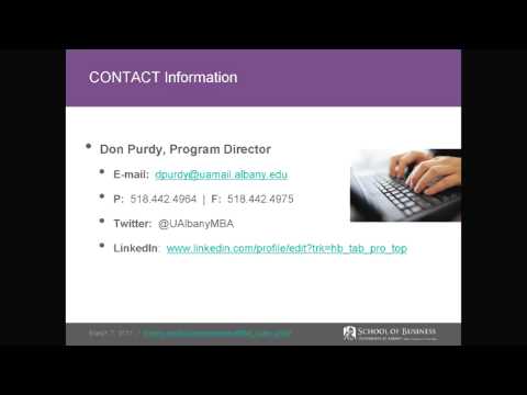 University at Albany Weekend MBA Frequently Asked Questions