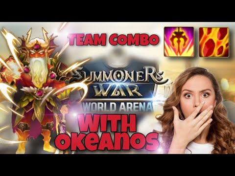 Okeanos Team Combo in World Arena - Summoners War