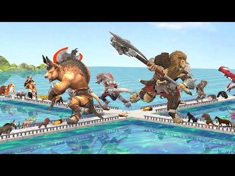 Ultimate Wild Animals vs Monster Hero's Animal Revolt Battle Simulator Game Play|Animal Doodles TV