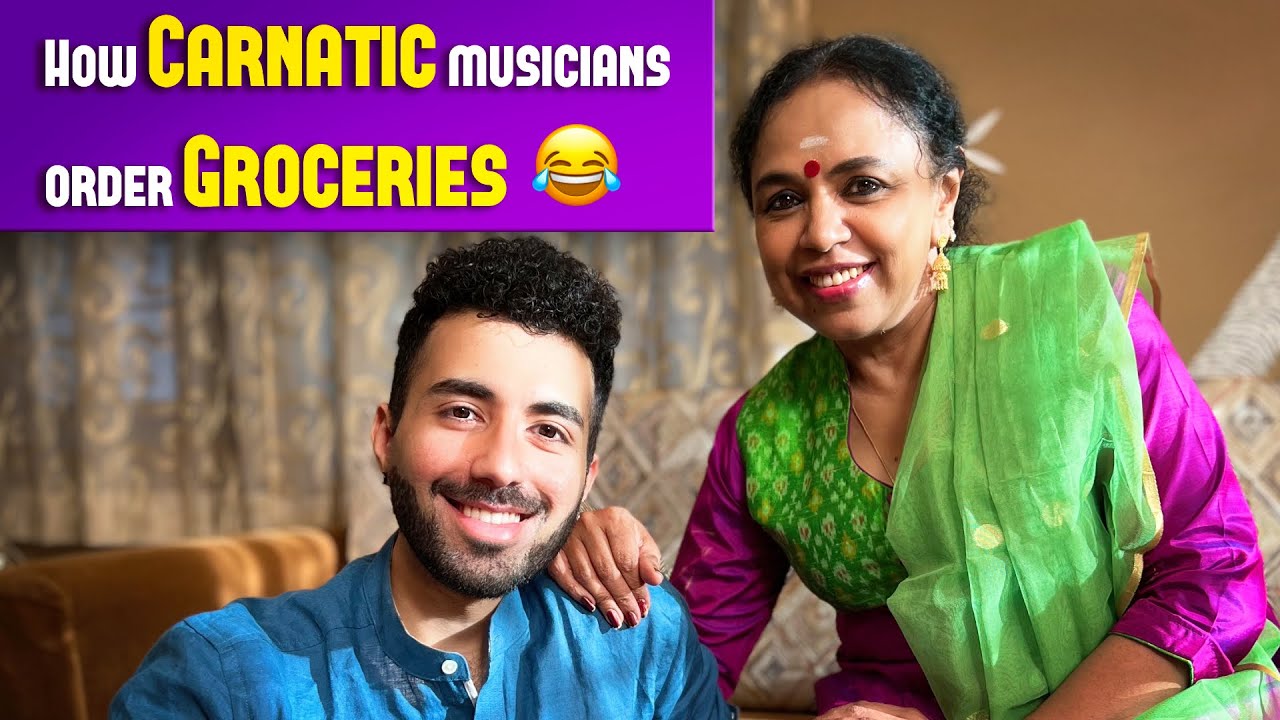 How Carnatic musicians order groceries 😂 | Smt. Sudha Ragunathan, Abby V @SudhaRagunathanSimplySudha
