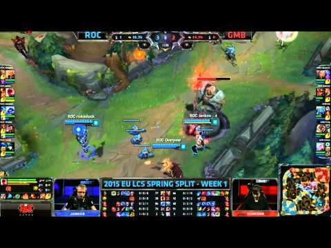 EU LCS Woche 1 Tag 2 - Roccat vs Gambit Gaming