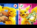 GOOD Vs BAD PIKACHU Awesome Pokemon Hacks And Crafts By 123 GO GLOBAL