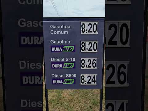Preço da gasolina em Amajari, Roraima. 12/03.