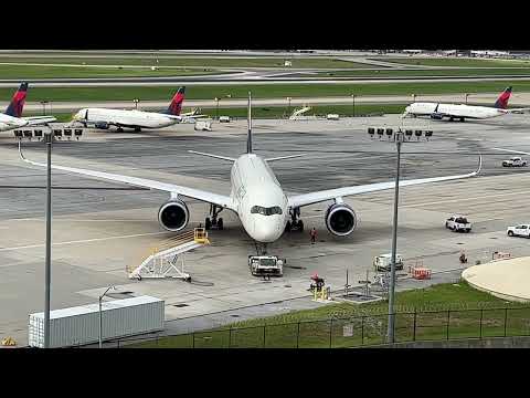 Hartsfield-Jackson Atlanta Airport, Delta Tech Ops moving aircraft for service.