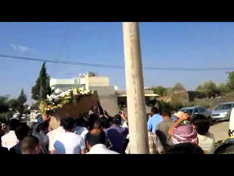 تشييع معن العودات في قرية أم المياذن في ريف درعا