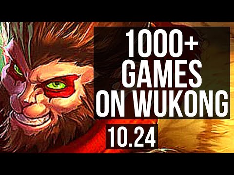WUKONG vs AATROX (TOP) | 7/1/6, 1000+ games, Godlike | KR Grandmaster | v10.24